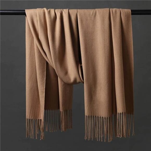Womens Thick Oversized Pashmina Shawl Wrap Scarves Soft Winter Warm - Picture 3 of 7